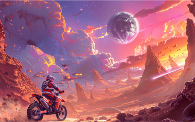 man-racing-dirt-bike-fantasy-environment 1